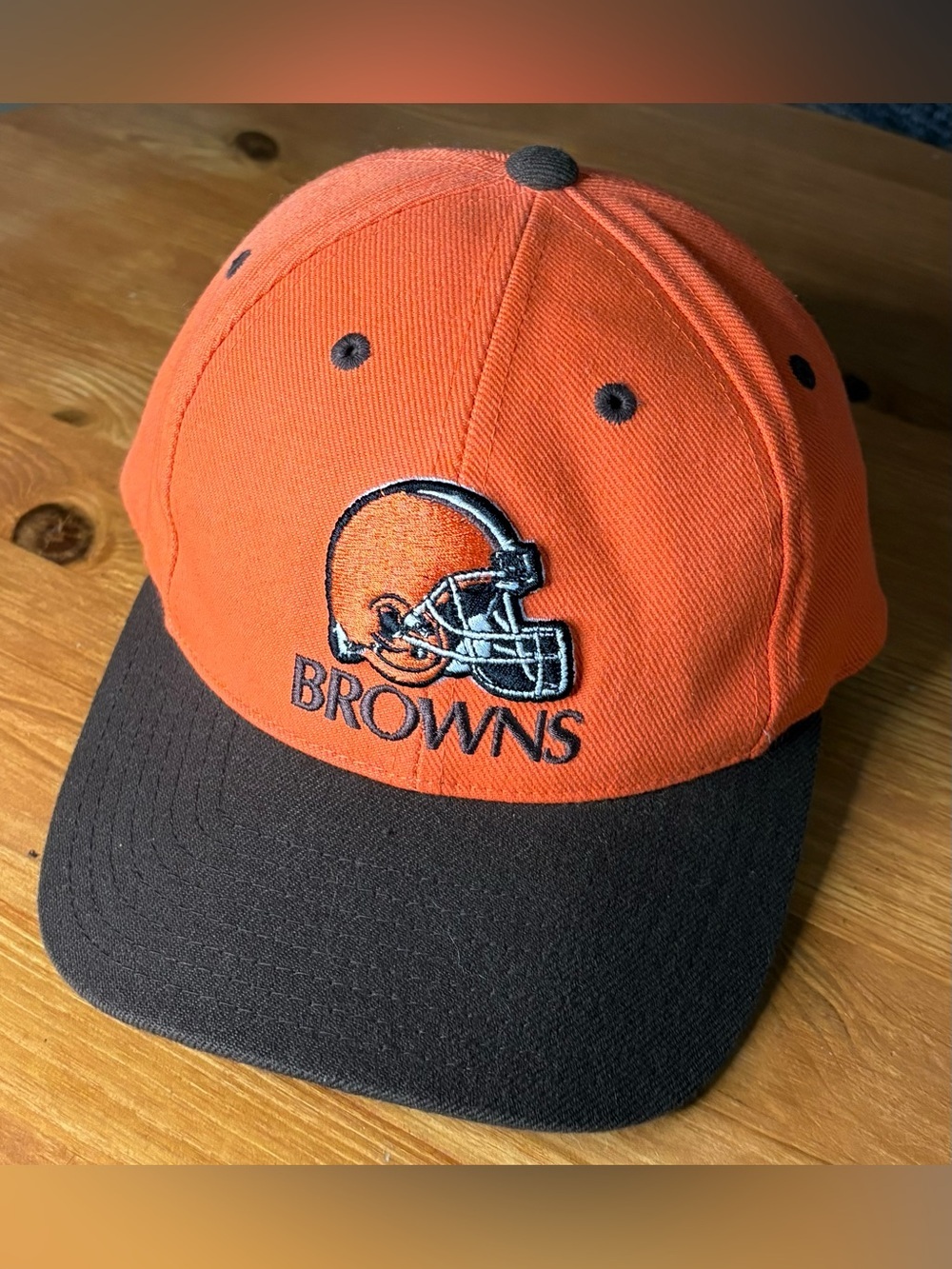 Vintage Y2K Puma Cleveland Browns NFL Football Strapback Hat OSFA EUC